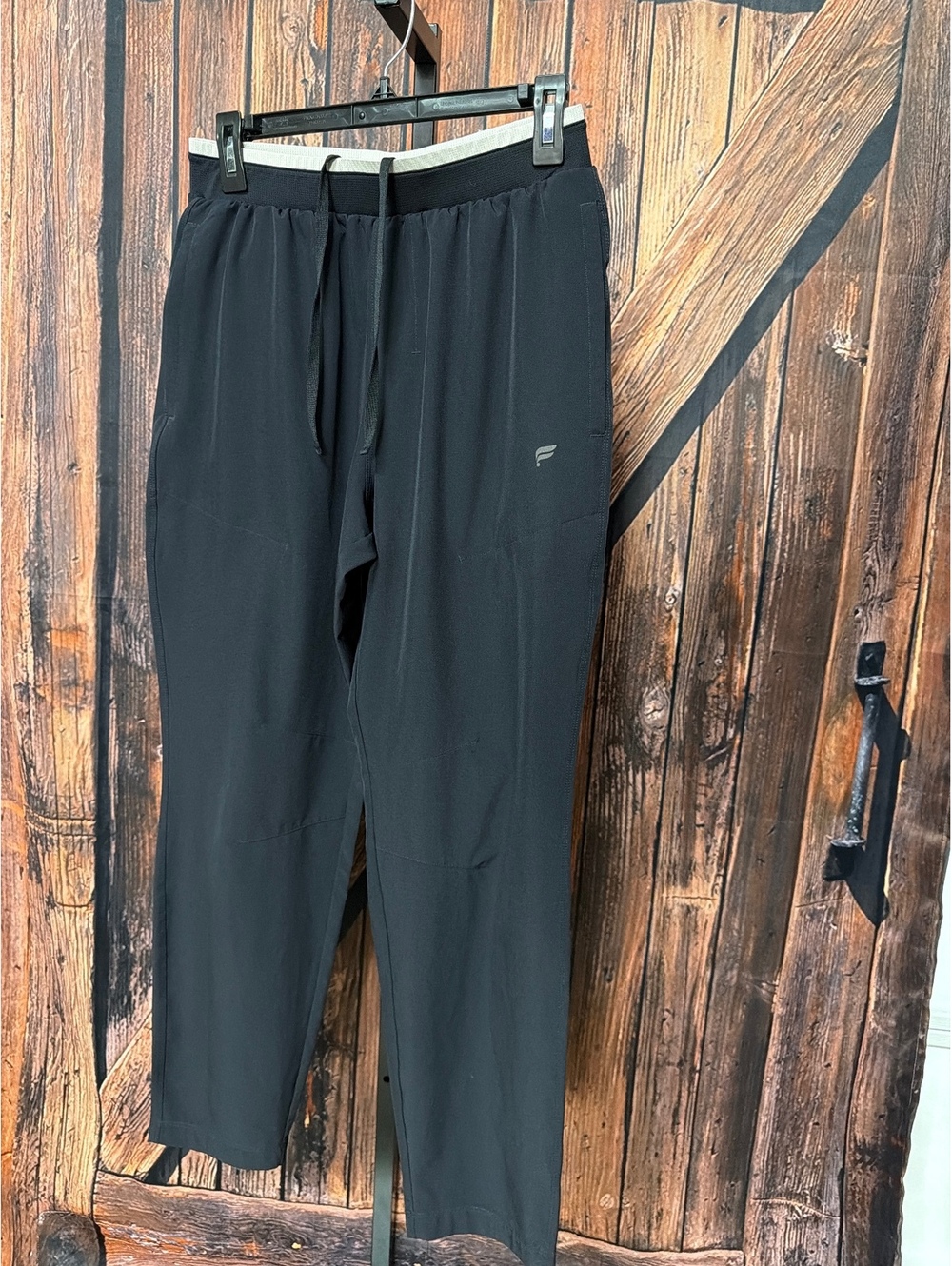 Fabletics Black Athletic Pants with Drawstring Waist Size Small